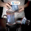 Enhance your tea ritual with the Blue Fire-Glazed Ceramic Tea Infuser Mug, a beautifully crafted Bat Trang ceramic piece that blends elegance and function - perfect as a ceramic souvenir, decoration, or a refined tea infuser pot for a more exquisite tea time experience.