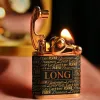 The Personalized Classic Leather Lighter adds a touch of sophistication to every moment, making it the perfect luxurious engraved lighter and a customized gift for hi - a timeless piece that blends elegance with personalization.