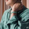 The Classic Green Handmade Bracelet captures nature’s hue in every movement, making it a timeless unisex accessory and a perfect birthday gift for her.