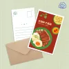 Experience Vietnamese Cuisine Postcards, where flavorful strokes meet glittering details - a unique gift and meaningful Vietnamese souvenir for food lovers