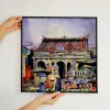 Tranh Sơn Mài Việt Nam 30x30cm  là lựa chọn hoàn hảo cho tranh trang trí nghệ thuật, thể hiện vẻ đẹp sâu lắng của tranh chủ đề Việt Nam, đồng thời là quà lưu niệm Việt Nam ý nghĩa hay quà tân gia sang trọng.