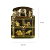 The "Cat & Box" Hand-Drawn Leather Lighter features an interesting and meaningful pattern, with options for personalized engraving and name customization, making it a perfect birthday gift for him