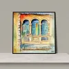 This 30x30cm Vietnamese lacquer painting beautifully captures the essence of Vietnam, making it a perfect artistic decorative piece and a meaningful Vietnamese-themed souvenir