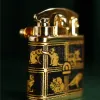 The "Cat & Box" Hand-Drawn Leather Lighter features an interesting and meaningful pattern, with options for personalized engraving and name customization, making it a perfect birthday gift for him