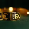 The "Cat & Box" Metal Cuff Bracelet With Hand-Painted Leather is a handmade fashion accessory that beautifully highlights individuality, making it a perfect birthday gift for her.