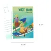 Vietnamese Floating Market Postcard – a glittering tribute to the Mekong Delta’s vibrant life, featuring unique artwork and a matching envelope, A perfect Vietnamese giftVietnamese Floating Market Postcard – a glittering tribute to the Mekong Delta’s vibrant life, featuring unique artwork and a matching envelope, A perfect Vietnamese gift