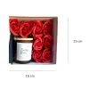 The Scented Candle Gift Box With Ribbon is a romantic birthday gift designed to captivate all senses, featuring a luxurious blend of natural essential oils and wax—the perfect gift for her.