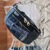 The Upcycled Jeans Chest Bag with Button & Two Zippers is a denim accessory that showcases sustainable fashion at its finest meticulous down to every detail, making it a thoughtful birthday gift for eco-conscious style lovers.