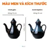 Ấm Đựng Mắm Gốm Bát Tràng Hỏa Biến, lưu giữ vị ngon tinh tế, tô điểm không gian, lý tưởng làm quà khai trương, quà lưu niệm Việt Nam