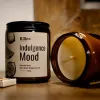 The "Indulgence Mood" Scented Candle with Sticker, made from premium ingredients, immerses you in sweetness and allure, making it an exquisite birthday gift that offers a natural, soothing fragrance.