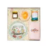 "Beauty Glow" gift box – pink gift for the elegant lady featuring a cup and saucer, saffron, honey, and scented candle, perfect gift for her on Women's Day."Beauty Glow" gift box – pink gift for the elegant lady featuring a cup and saucer, saffron, honey, and scented candle, perfect gift for her on Women's Day.