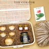 "An Lac" gift box captivates through every detail featuring an elegant brown-themed gift set with a traditional teapot along with premium cordyceps and pure honey, all beautifully presented in a handcrafted bamboo rattan gift box.