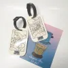 Vietnamese love city theme luggage tags capture journeys full of emotions through beautiful suitcase tags and elegant bag charms that double as handmade keychains, creating unique accessories perfect as meaningful Vietnam souvenirs.