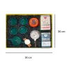 Peaceful Jade Tea" gift box – a Vietnamese tea gift set for boss with oolong tea, lotus tea, and tea ceremony tools, sending a wish of peace and joy