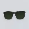Black frame sunglasses crafted from recycled plastic make a green fashion statement while providing premium UV protection, combining sustainable accessory design with stylish functionality, perfect as a meaningful and eco-conscious birthday gift.