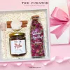"Sweet Rose" gift box from love's endless wellspring features gift set for her with rose tea and honey, creating a health gift and impressive birthday gift for her with Vietnamese specialty touch."Sweet Rose" gift box from love's endless wellspring features gift set for her with rose tea and honey, creating a health gift and impressive birthday gift for her with Vietnamese specialty touch.