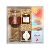 Relax Tea gift box conveys complete peaceful wishes through premium tea set with elegant infuser plus pure honey and coffee-covered chocolate, creating sophisticated gift featuring authentic Vietnamese specialties perfect for corporate gifting.