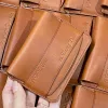 bao đựng thẻ bằng da bò thuộc thảo mộc minerva, phong cách tối giản, thiết kế nhỏ gọn, 1 ngăn, quà tặng cho người theo phong cách thanh lịch