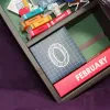 "Enlightenment" personalized gift box creates creative tribute to honor educators with desk calendar featuring 3D pages and premium sweets confectionery gift set as meaningful gift for teachers.