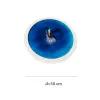 "Smooth Sailing" epoxy resin art with 30cm round frame serves as a meaningful artistic gift, featuring handcrafted 3D ocean painting wall art as a unique housewarming gift.
