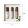 Set 3 thanh lăn tinh dầu hữu cơ mang đến sự thư giãn toàn diện cho cả thể chất và tinh thần, tinh dầu thiên nhiên hỗ trợ ngủ ngon, tạo nên món quà tặng sức khỏe đầy ý nghĩa cho cuộc sống cân bằng.