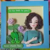 Tranh chân dung chibi bằng đất sét theo yêu cầu món quà giữ mãi không quên, tranh cá nhân hóa kèm lời chúc làm quà sinh nhật