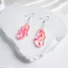 Resin Flower Rain earrings with real dried flowers colors perfectly preserved, handcrafted handmade jewelry as birthday gift for her