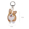 Charm corgi nhồi bông thêu tay nét đáng yêu cho món phụ kiện mỗi ngày, tag đeo túi ấn tượng móc khóa thêu tay độc đáo quà lưu niệm thủ công
