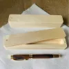 Custom name and logo engraved calocedrus wood pen with elegant box, classic beauty signature pen as premium personalized keepsake gift
