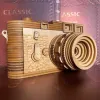 Real scale Leica M3 wooden camera assembly model creative handcraft experience, 139-operation wood model home decoration as Vietnamese souvenirs
