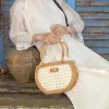 Túi xách mây đan tay Petal Woven nhẹ nhàng như cánh hoa rơi, túi xách tay thủ công công sở phụ kiện thời trang bền vững đồ lưu niệm Việt Nam