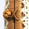 Túi mây đan tay Luna Woven từng đường cong tinh tế, túi xách mây đan tay dáng bầu dục túi đeo chéo đi biển phụ kiện thủ công quà cho nữ tinh tế