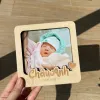 Engraved wooden photo frame for desk décor with your personal touch—tabletop picture frame, personalized Vietnamese souvenir, and unique birthday gift.