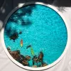 Tranh Mùa Hè epoxy resin mảnh ghép tươi mới cho không gian, tranh tròn đường kính 40cm sống động như thật quà tân gia lưu niệm độc đáo