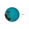 Tranh Mùa Hè epoxy resin mảnh ghép tươi mới cho không gian, tranh tròn đường kính 40cm sống động như thật quà tân gia lưu niệm độc đáo