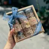 Set quà 3 hũ gừng thẻ, trà mãng cầu và rong sụn, đậm đà hương vị Việt, đóng gói hộp quà nơ vintage, quà tặng đặc sản Việt Nam cho người nước ngoài
