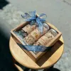 Set quà 3 hũ gừng thẻ, trà mãng cầu và rong sụn, đậm đà hương vị Việt, đóng gói hộp quà nơ vintage, quà tặng đặc sản Việt Nam cho người nước ngoài