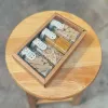 Set quà 4 hũ thảo mộc gừng nghệ cùng trà mãng cầu đủ đầy hương vị yêu thương, hũ thủy tinh tiện lợi quà tặng đặc sản Việt Nam set quà sức khỏe