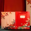 Dreamlike Quartet Mid-Autumn gift box complete reunion season, moon cake gift set with wine or tea luxury corporate gift as Vietnamese souvenirs