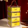 Hộp quà Trung Thu socola thiết kế hộp trong suốt độc đáo, hộp bánh Trung Thu 4 bánh vỏ socola quà biếu Trung Thu tặng doanh nghiệp theo yêu cầu