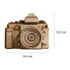 Real-scale Nikon AF-S wooden camera assembly model, faithfully recreated in every detail with a 194-step DIY kit—Vietnamese souvenir and exquisite handmade gift.