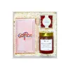 "Everyday Beauty" Gift Box with saffron, honey, and chocolate blueberries — a thoughtful gift celebrating femininity, perfect for her or a female boss.