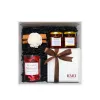 Sweet Time gift box featuring a scented candle, honey, and chocolate, delivering layers of sweet, refined flavors; a perfect Vietnamese specialty and premium corporate gift.