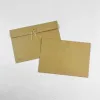 Set 10 bao thư giấy kraft A5 có nút cột, phong bì hoài cổ sang trọng, quà tặng thủ công tiện dụng.