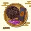 “Brown Moonlight” gift box with 4 chocolate mooncakes, assorted chocolates, nuts & cutlery set – premium Mid-Autumn corporate gift.“Brown Moonlight” gift box with 4 chocolate mooncakes, assorted chocolates, nuts & cutlery set – premium Mid-Autumn corporate gift.
