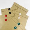 Set 10 bao thư giấy kraft A4 mang nét cổ điển tinh tế cho văn phòng, thiết kế nút cột sang trọng và hỗ trợ in theo yêu cầu cho doanh nghiệp.