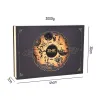 “Brown Moonlight” gift box with 4 chocolate mooncakes, assorted chocolates, nuts & cutlery set – premium Mid-Autumn corporate gift.