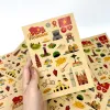 Bộ 2 tấm sticker "Around Vietnam" với 28 hình dán độc quyền, mang đến những góc nhìn rực rỡ về Việt Nam, thích hợp trang trí sổ tay và làm quà lưu niệm ý nghĩa.