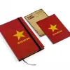 Sổ tay "Tôi Yêu Việt Nam" với thiết kế cờ đỏ sao vàng tung bay, mang phong cách vintage, là món quà lưu niệm Việt Nam độc đáo dành cho đồng nghiệp và bạn bè.