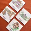 Vietnam ceramic coaster set of 4, fast-absorbing and perfect as a charming home accent or Vietnamese souvenir gift.
